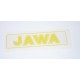 STICKER - JAWA - RECTANGLE - (YELLOW JAWA ON TRANSPARENT BACKGROUND)